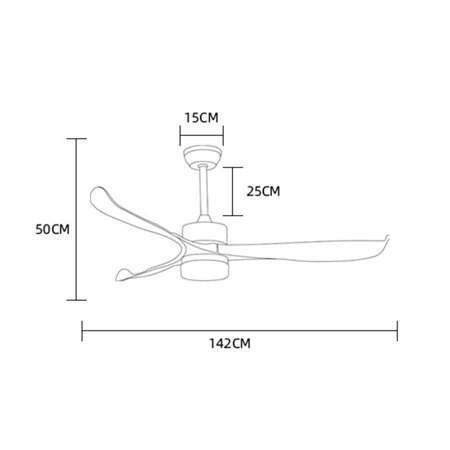 Plafonski ventilator sa led svetlom - savršen
 dodatak za dnevne i trpezarijske sobe i poslovne prostore.