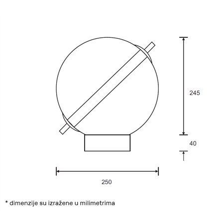 ARIA 55 STONA LAMPA 7W 3000K