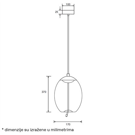 LUNA 299 - izuzetno sofisticirana visilica koja donosi notu suptilne elegancije u vaš prostor.