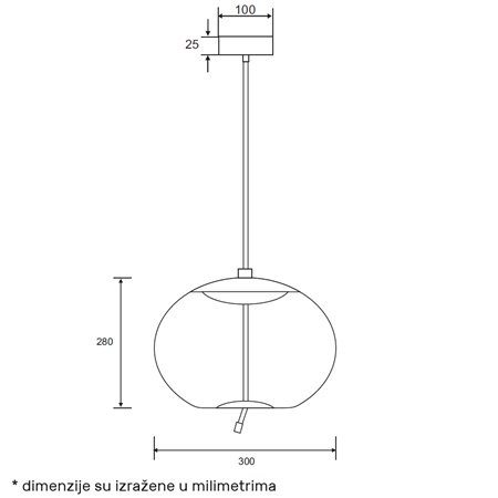 LUNA 301 VISILICA 5W 3000K