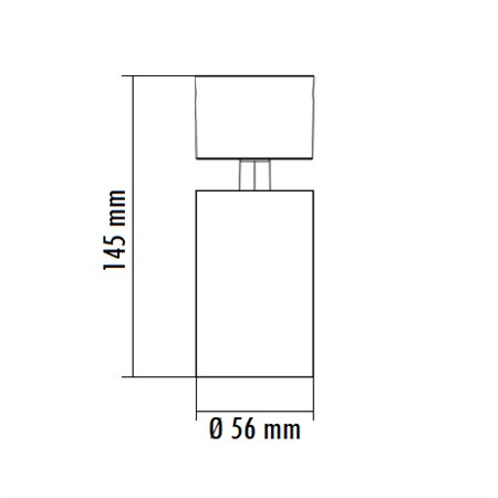 SVETILJKA JM-4063 PLAFONSKA 1*GU10 CRNA