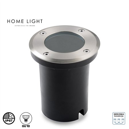 Podna spoljna ugradna lampa sa jednom GU10 sijalicom