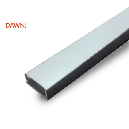 Aluminijumski nadgradni LED profil dubine 10mm sa rubom.