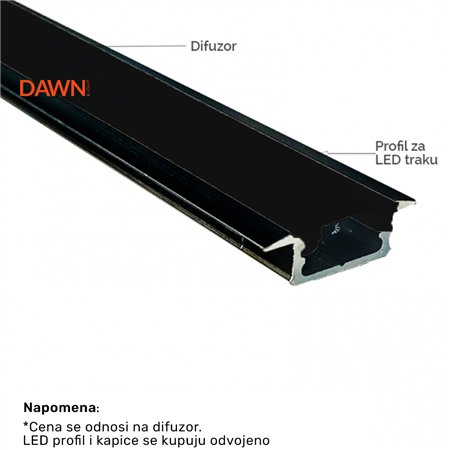 DIFUZOR ALP001-R CRNI
