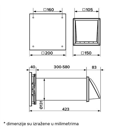 ERA REKUPERATOR VENTILATOR CUPER 125