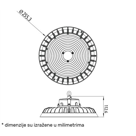 DAWN LED REFLEKTOR HBB-150W 4000K 90° IP65