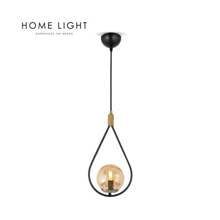 YAGMUR - moderna visilica u kombinaciji crne i mesing (staro zlato) boje