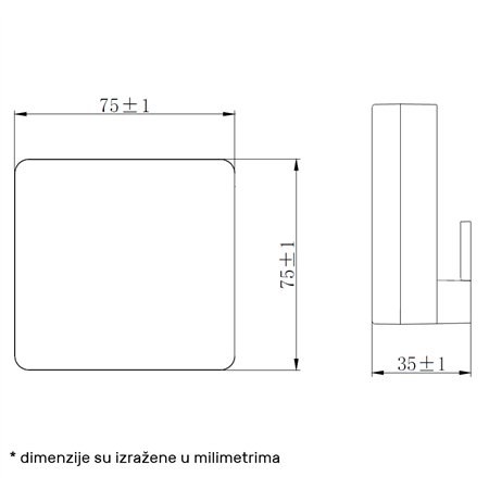 LED zidna lampa snage 4