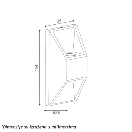 ukupne snage 2w (sa svake strane po 1w).