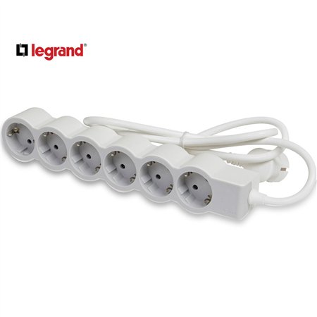 Produžni kabl - razvodnik sa 6 utičnica i kablom dužine 1