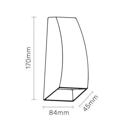LED SVETILJKA 2211 SPOLJNA ZIDNA IP54 4000K