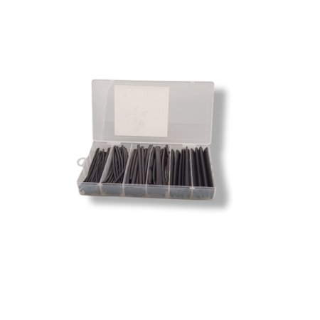 Termoskupljajući bužir - 100 kom set u crnoj boji