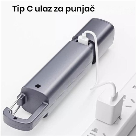 Punjiva baterijska LED ručna lampa snage 4W.