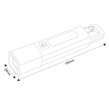 Punjiva baterijska LED ručna lampa snage 4W.