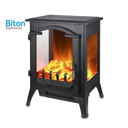 Električni kamin snage 1500W sa tri prozora i izuzetno realističnim efektom plamena.