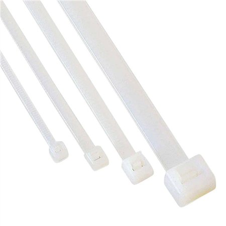 Bela plastična vezica dimenzija 2.5 x 100 mm