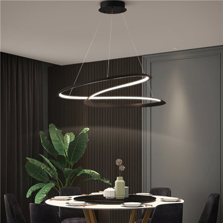 Moderna i savremena LED visilica crne boje