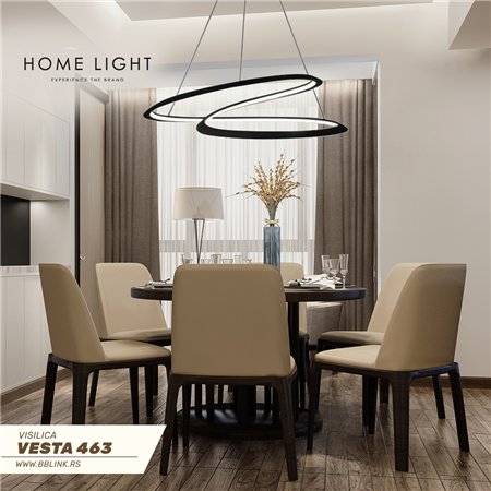 Moderna i savremena LED visilica crne boje