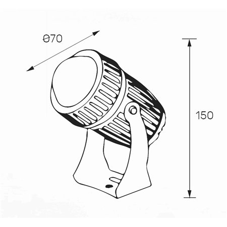LED SVETILJKA GA-SPN030 9W 3000K IP66
