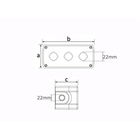 kutija za prekidače za tri tastera