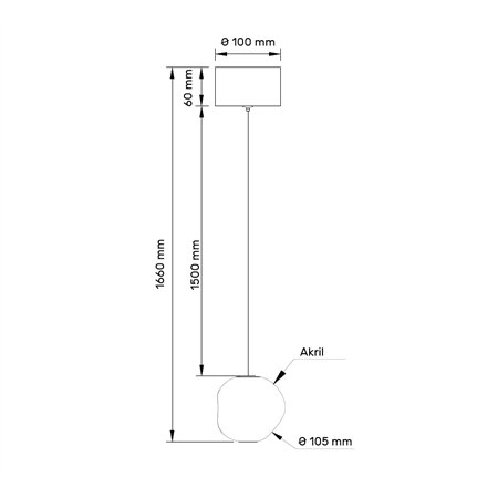BELORE 55 VISILICA 5W 3000K ZLATNA