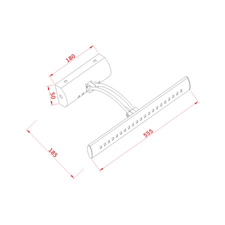 VESTA 140 ZIDNA LAMPA LED 7W 4000K MESING