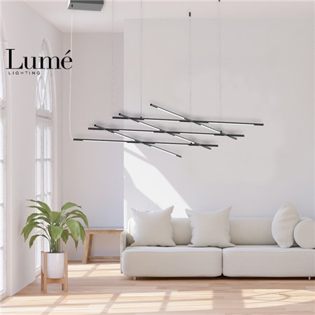 ARIA 10 LUSTER LED DIMABILNI 50W 3000K CRNA