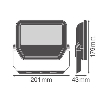 LEDVANCE LED REFLEKTOR FL50 P 41W/27W 4000K SY100 BK