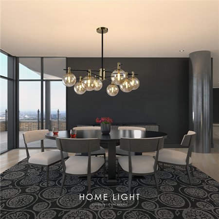 TALIA 5 LUSTER 8*G9 CRNA/BAKAR