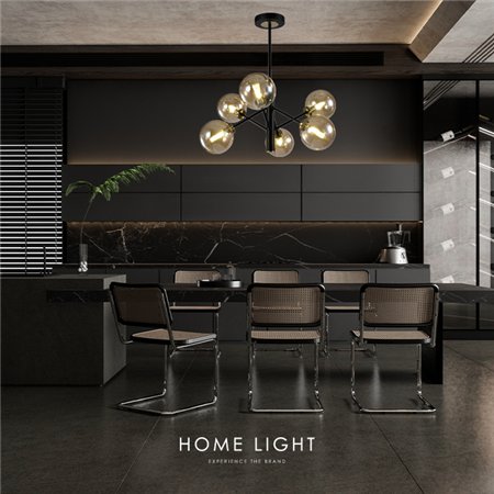 Elegantan luster sa šest svetlosnih izvora