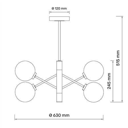 Luster sa 8 G9 sijalica