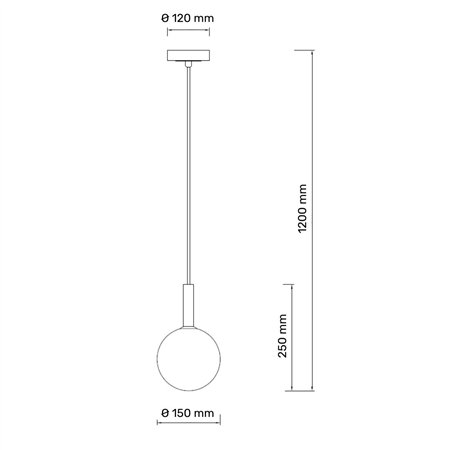 TALIA 10 VISILICA 1*G9 CRNA/BAKAR