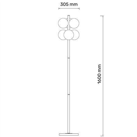 TALIA 15 podna lampa