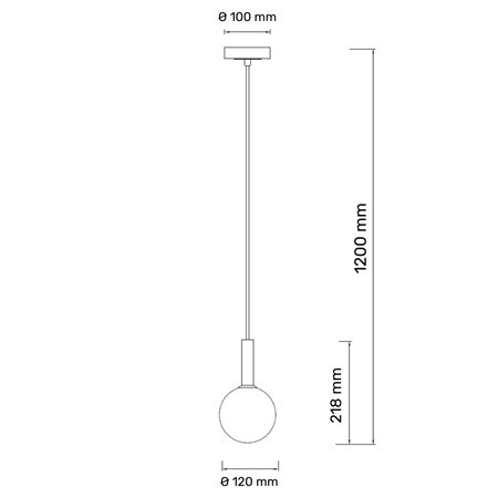 Visilica sa 1xG9 sijalicom u bakarnoj boji.