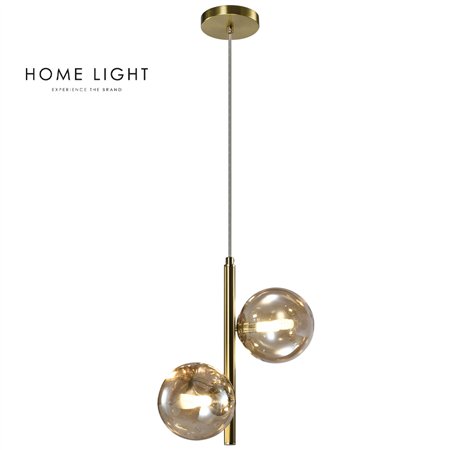 Elegantna i moderna visilica u bakarnoj boji sa dva G9 sijalična grla.