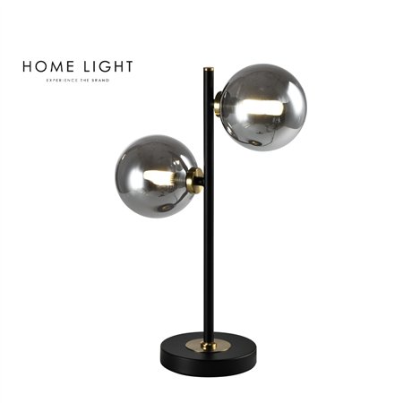 Stona lampa sa 2xG9 sijalice u crnoj i bakarnoj boji.