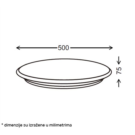 LED plafonjera sa mogućnošću dimovanja