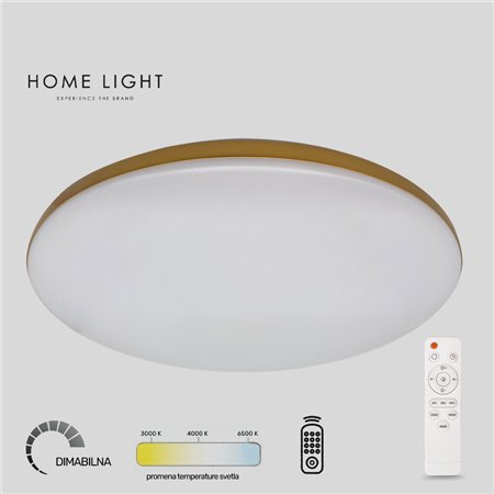 LED plafonjera sa mogućnošću dimovanja i promene boje svetla.
