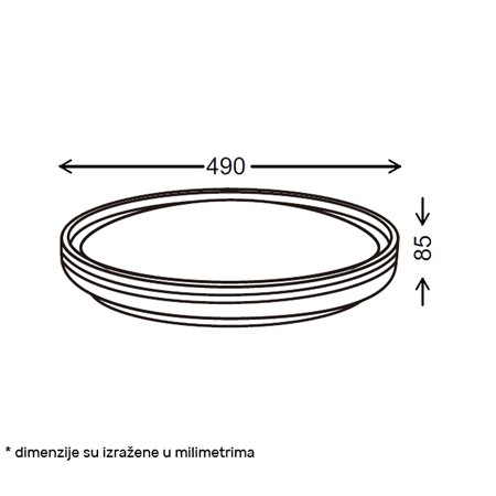 VESTA 665 LED PLAFONJERA 24W/48W CCT