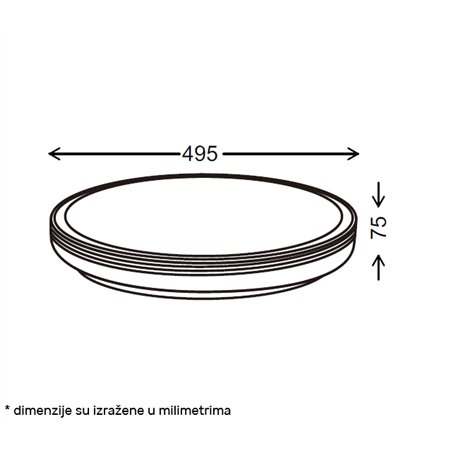 VESTA 667 LED PLAFONJERA 24W/48W CCT