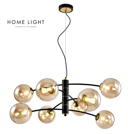 Luster u crnoj i bakarnoj kombinaciji