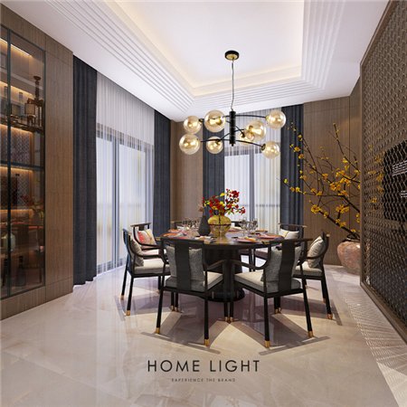 Luster u crnoj i bakarnoj kombinaciji