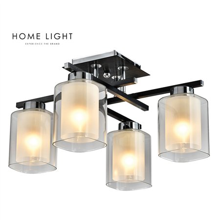 Luster sa 4xE27 grla u sivoj boji donosi suptilan i moderan izgled