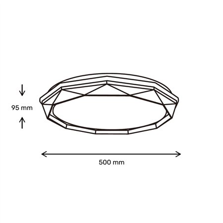 LED plafonjera sa odabirom snage 24W/48W