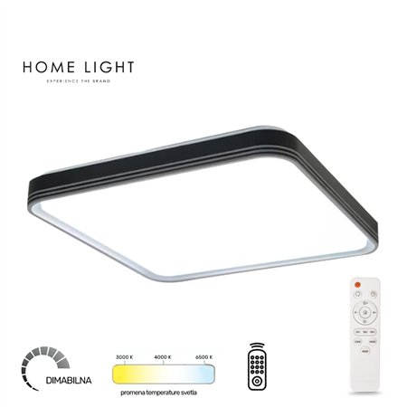 LED plafonjera sa odabirom snage od 24W/48W i mogućnošću promene boje svetla preko daljinske kontrole.