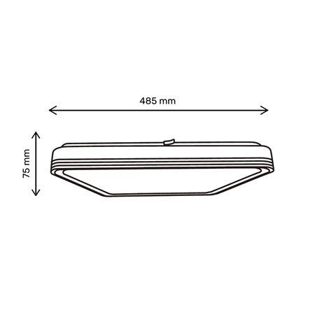 LED plafonjera sa odabirom snage od 24W/48W i mogućnošću promene boje svetla preko daljinske kontrole.