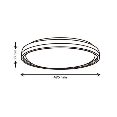 VESTA 669 LED PLAFONJERA 24W/48W CCT