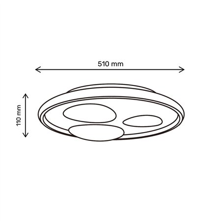 VESTA 671 LED PLAFONJERA 36W CCT