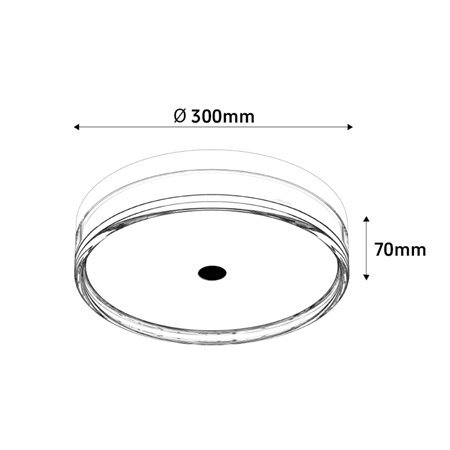 Moderna LED plafonska svetiljka bele boje