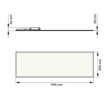 DAWN LED PANEL HN-PL12030 36W 3000/4000/6500K (4320lm) BACKLIGHT